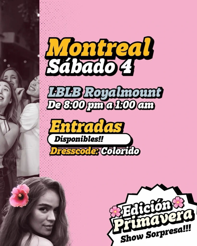 Official promotional flyer for the Noches de Despecho Montreal event with Ferbeatz DJ