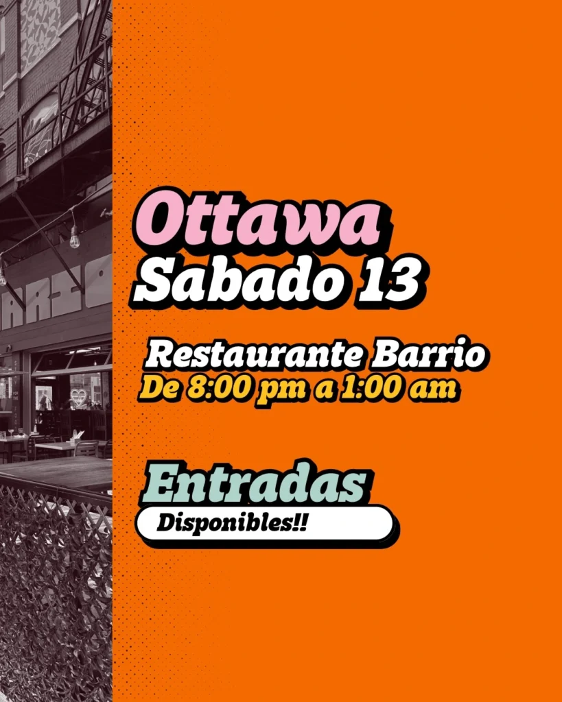 Flyer oficial del evento Noches de Despecho Ottawa Diciembre 2025 en Restaurante Barrio